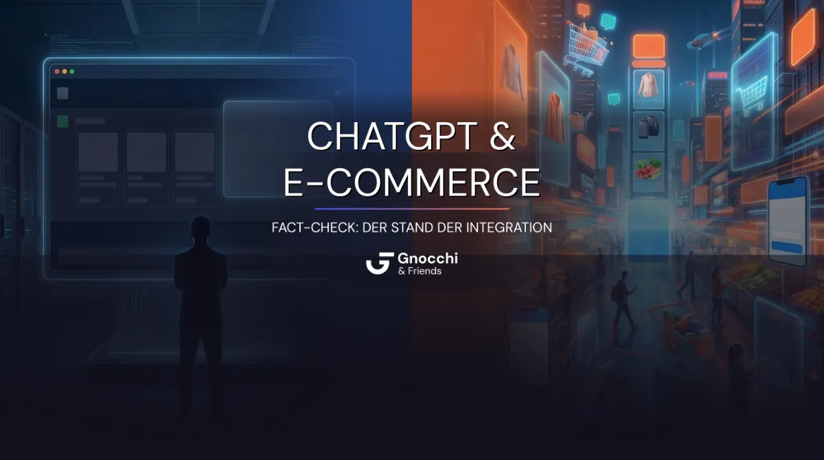 Illustration zum Beitrag «ChatGPT & E-Commerce: Fact-Check zum Strategie-Schwenk von OpenAI»