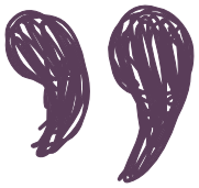 Illustration des guillemets d'un témoignage de propriétaire accompagné par Aid'habitat