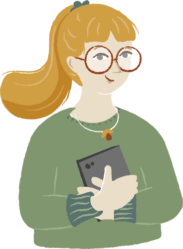 femme avec une loupe Thermicienne de Aid'habitat avec un audit énergétique à Rennes