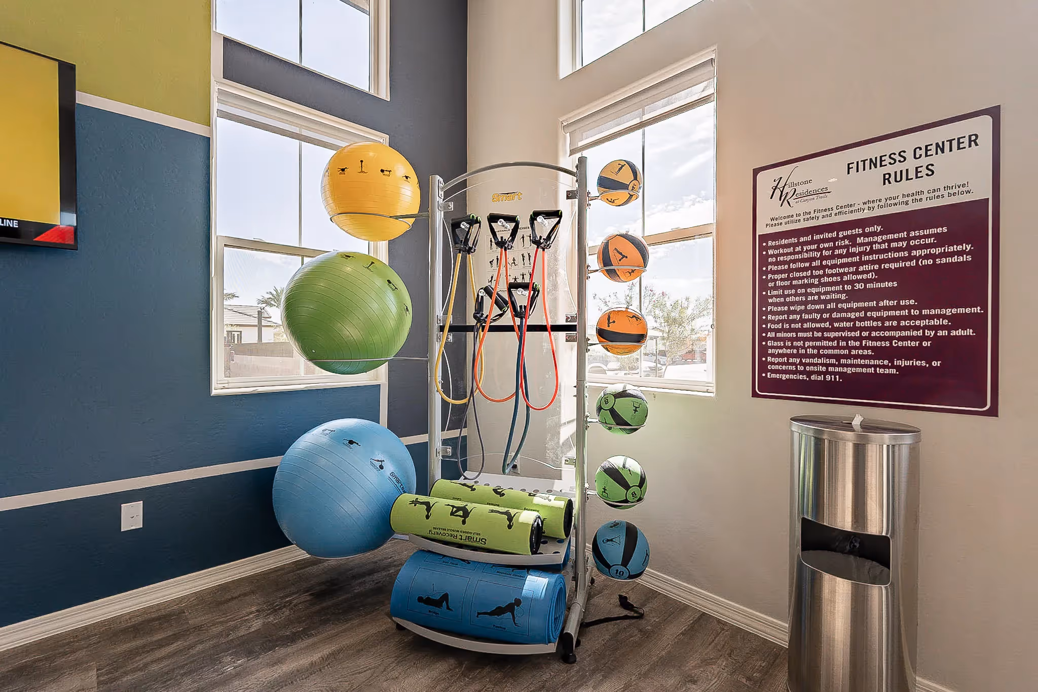 clubhouse interior fitness center