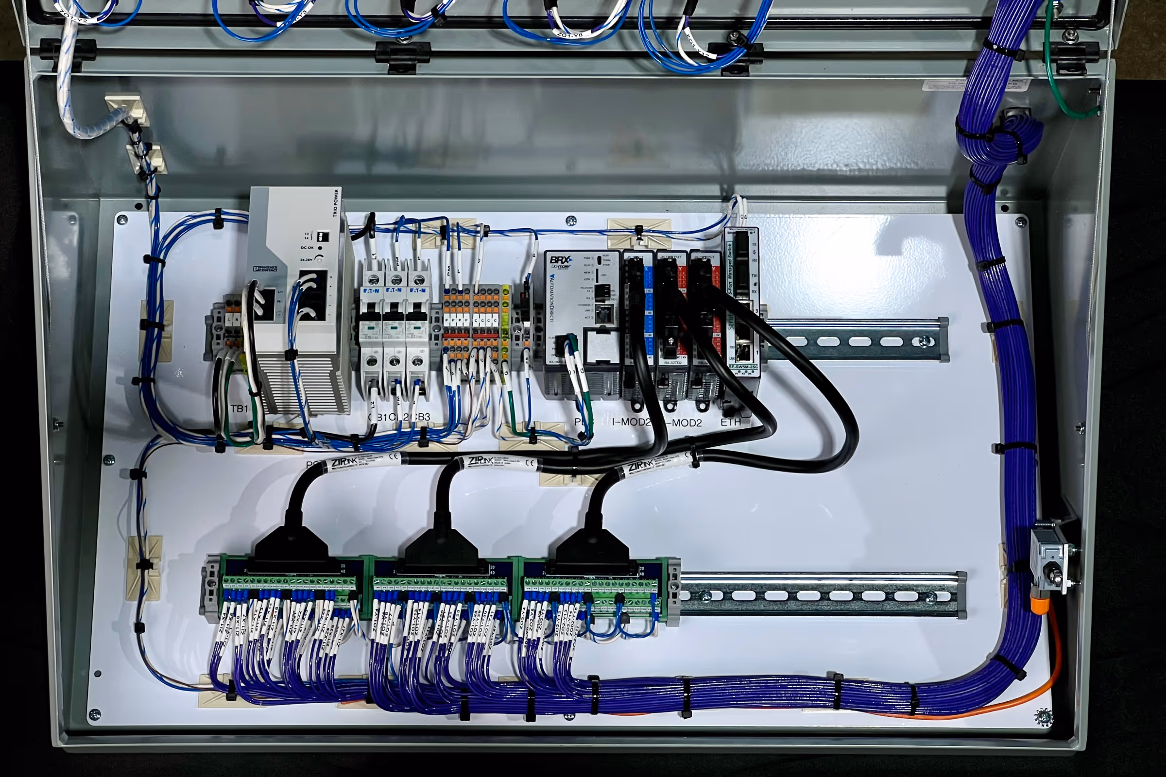 Console back plate wiring