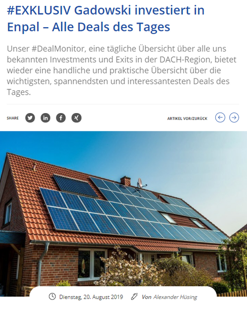 #EXKLUSIV Gadowski investiert in Enpal