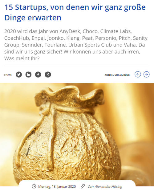 15 Startups, von denen wir ganz große Dinge erwarten