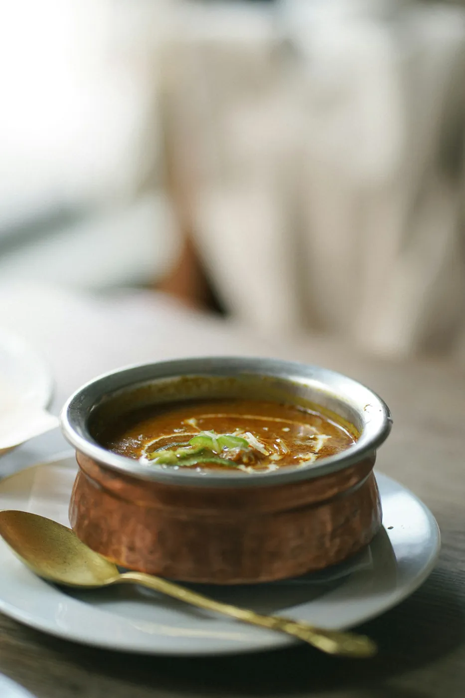 Dahl aux aubergines grillées