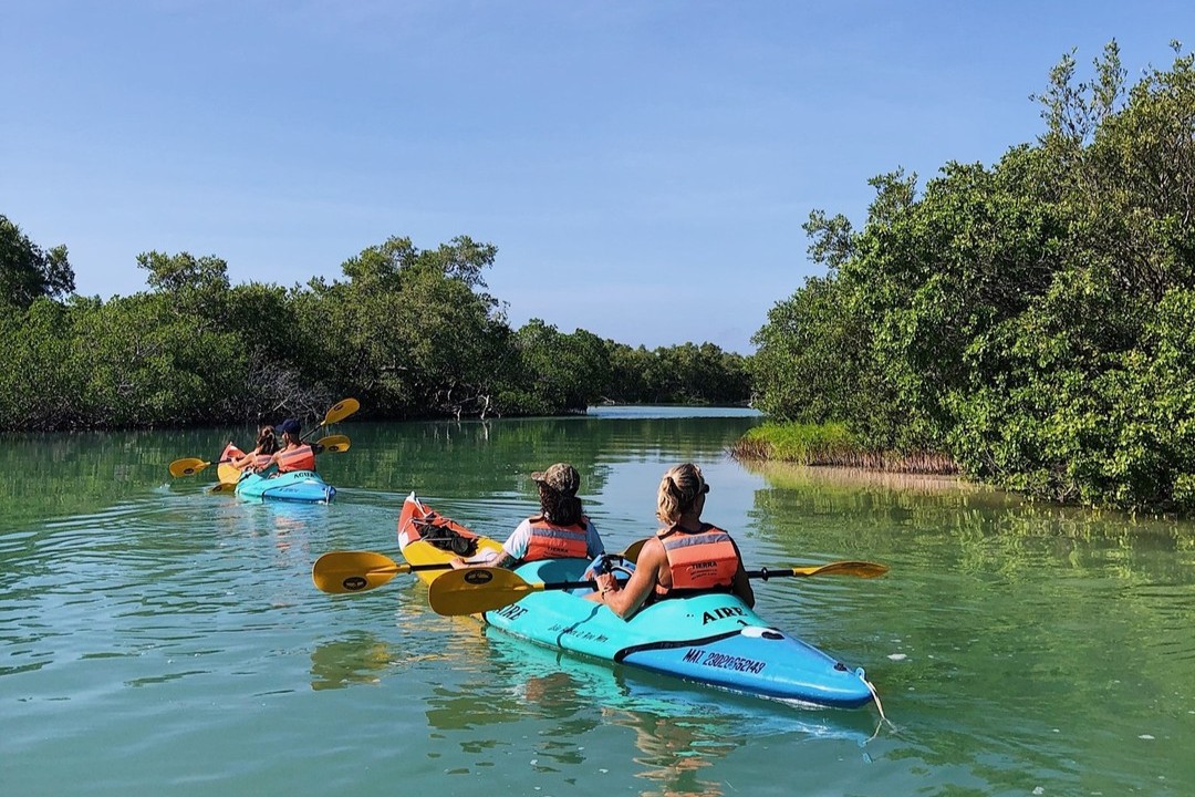 First timer tours kayaking Quintana Roo