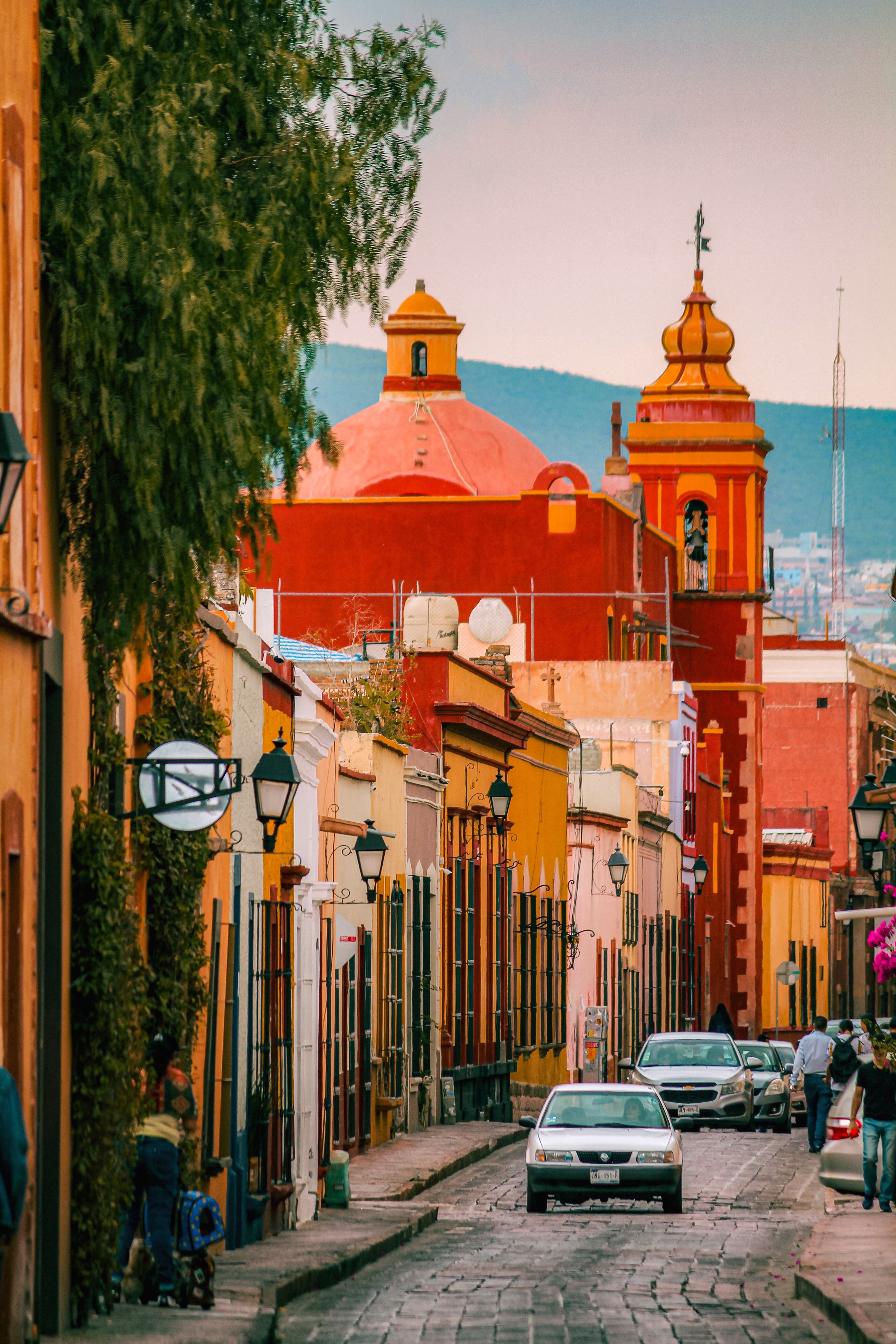 Mexico and Oaxaca Itinerary – Colorful street in Oaxaca City.