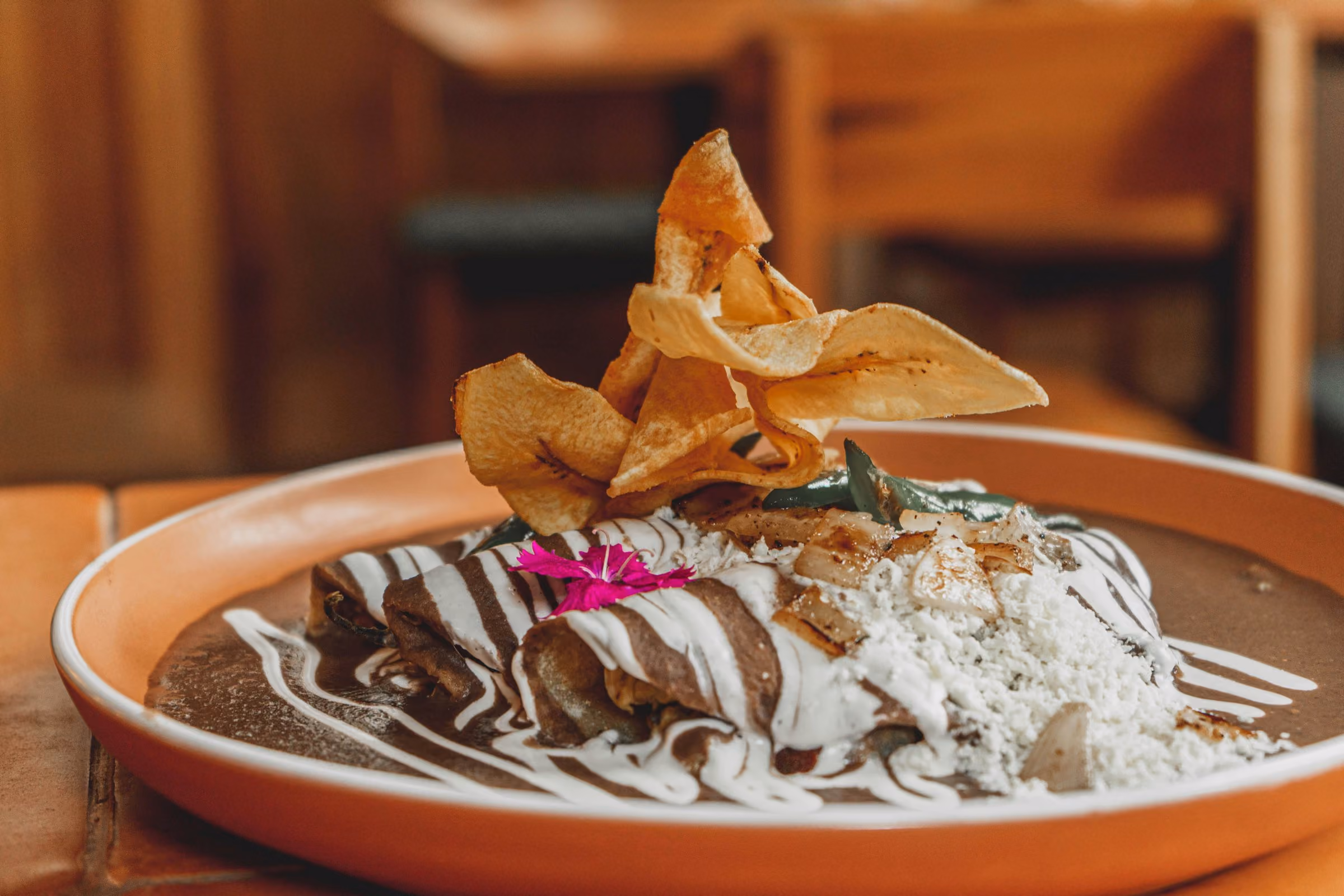 Enmoladas, traditional dish