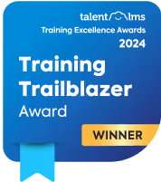 TheraHive was a Training Trailblazer Award Winner in the 2024 TalentLMS Training Excellence Awards
