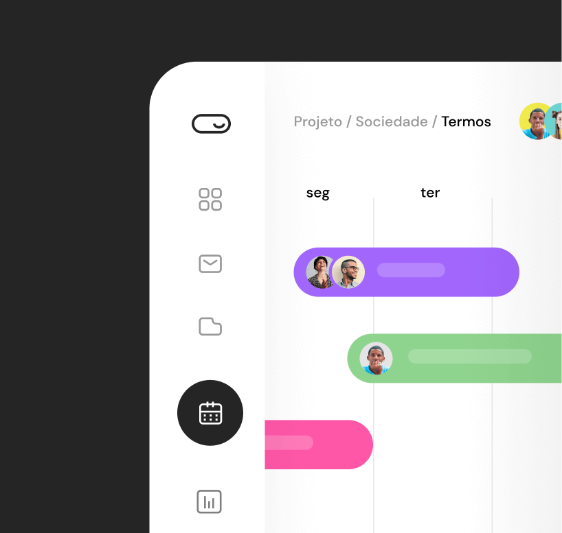 Screenshot do calendario do dashboard do tasker
