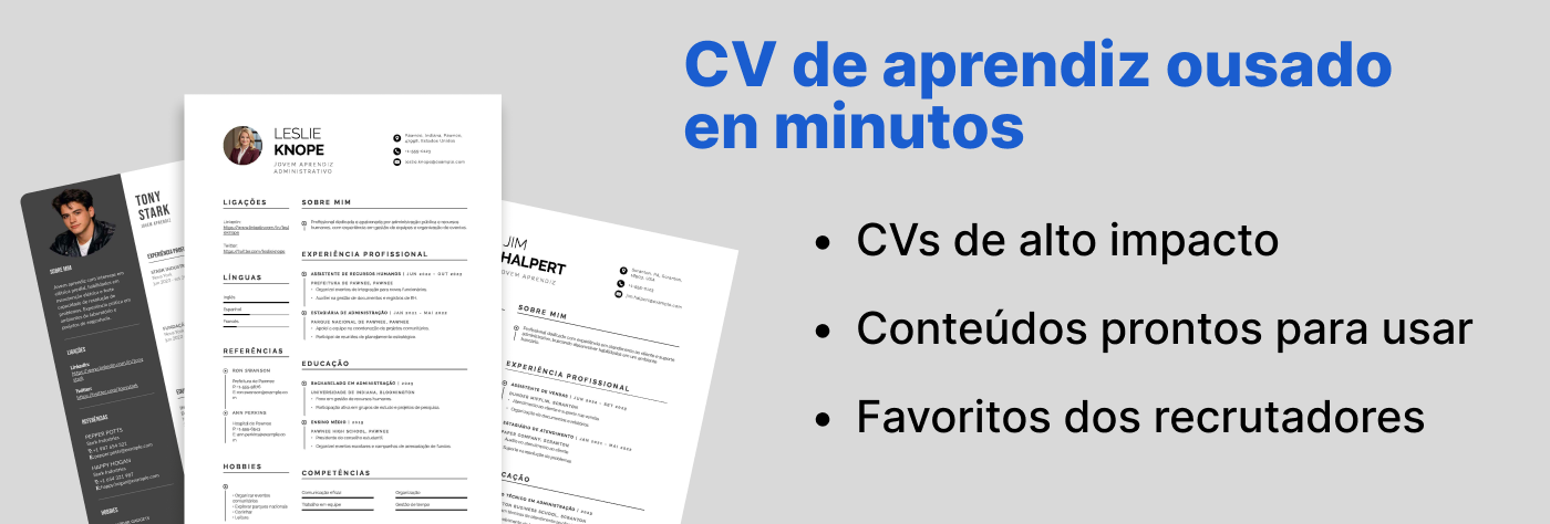 Melhor currículo de Apprendiz