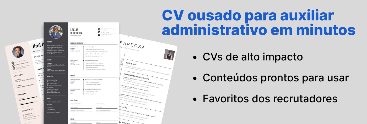 Melhor currículo de Auxiliar Administrativo
