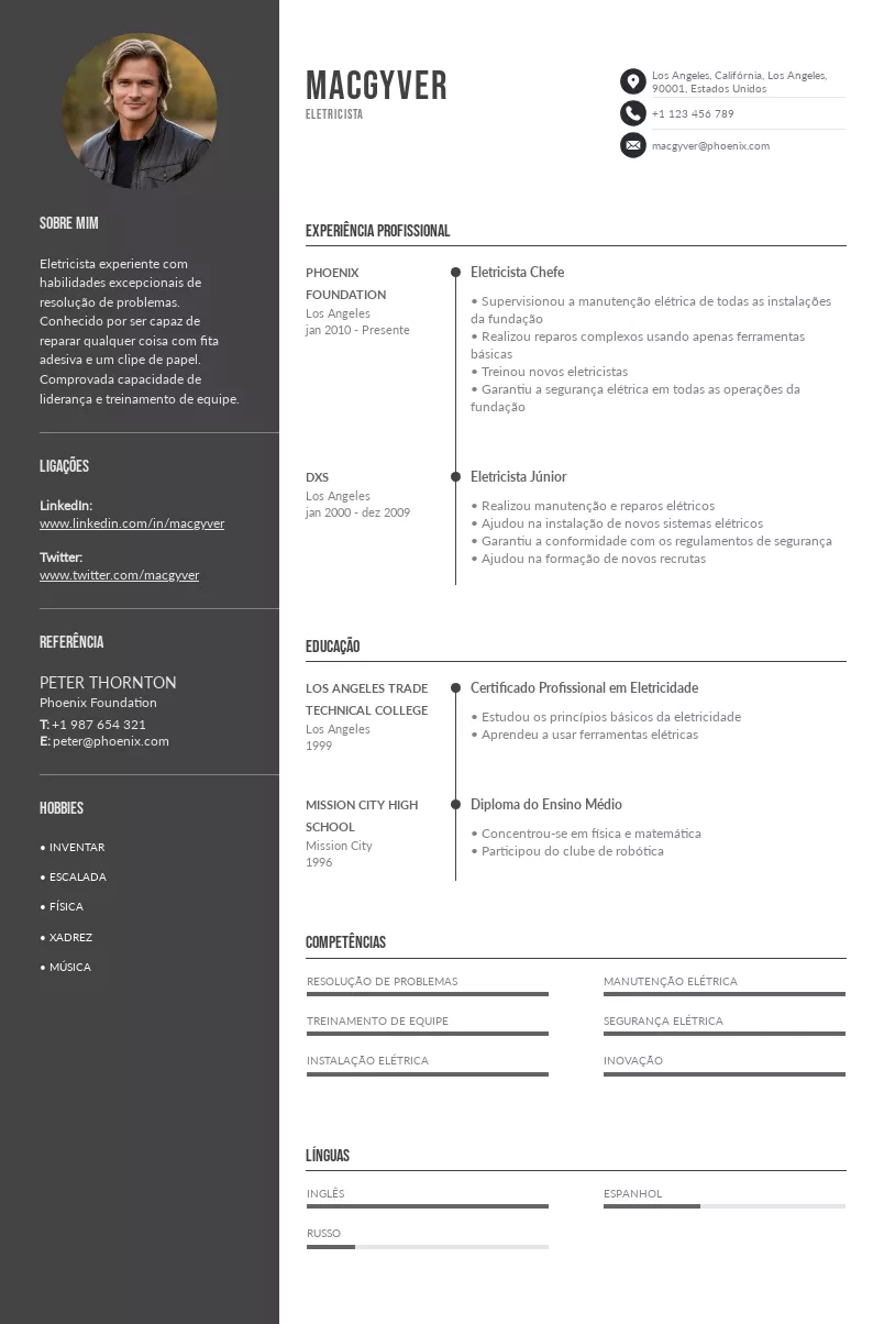 4 modelos de CV de aprendiz de eletricista + método exclusivo