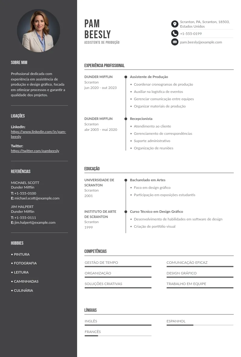 Como fazer um CV de assistente de produção | 3 modelos prontos