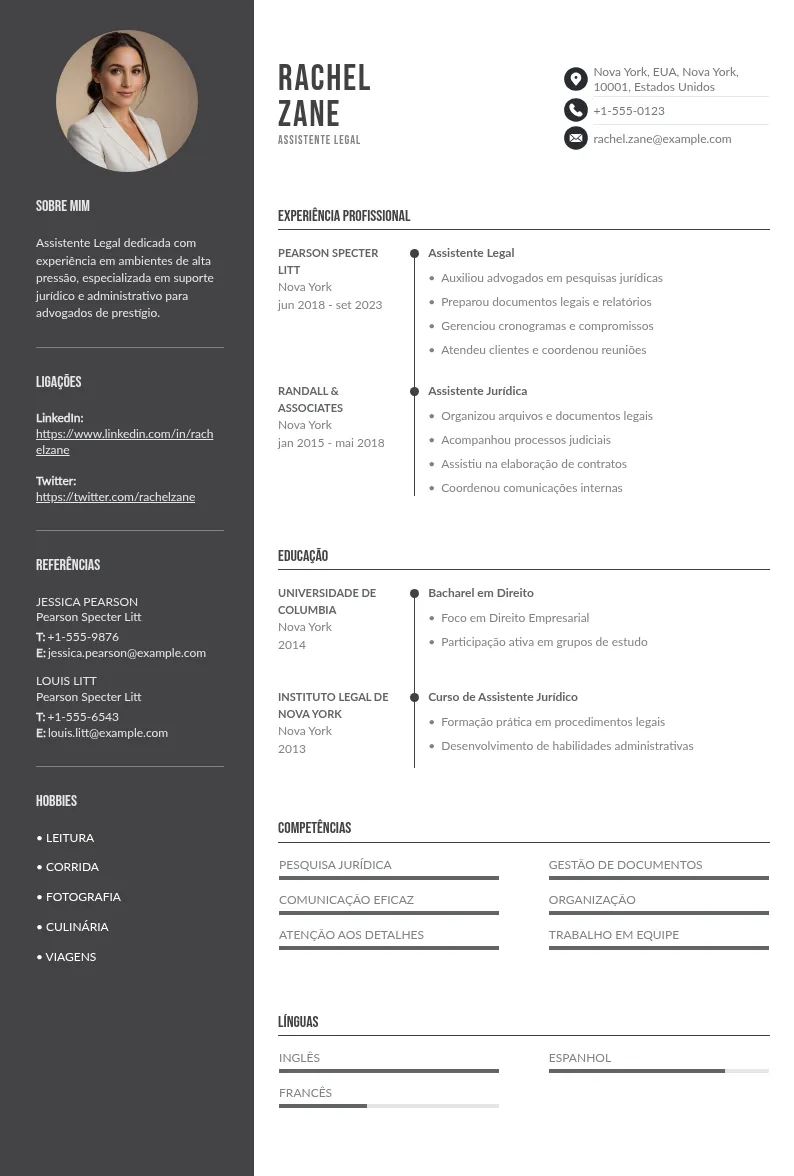 CV de assistente legal | modelos grátis + novo método aprovado