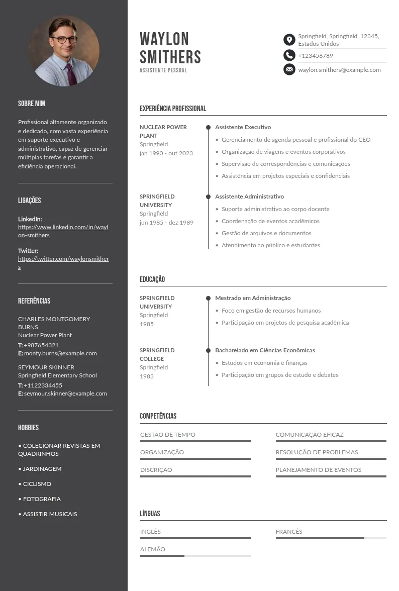 4 modelos de CV de assistente pessoal + método AGENDA eficaz