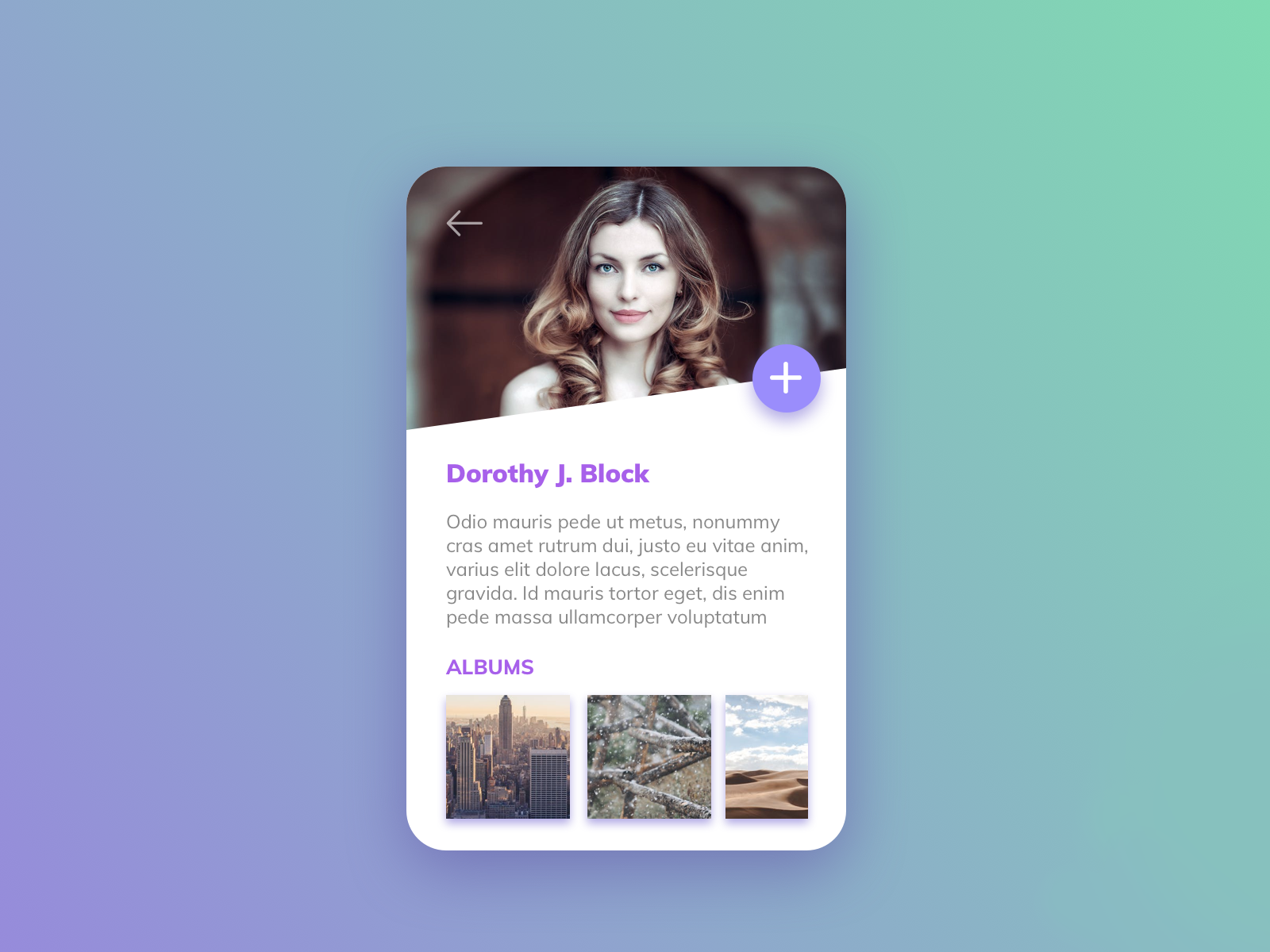 UI Design Daily | Profile Card