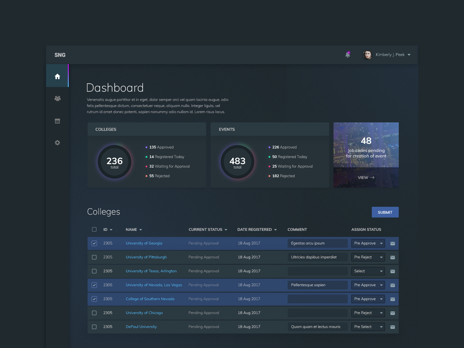UI Design Daily | Table