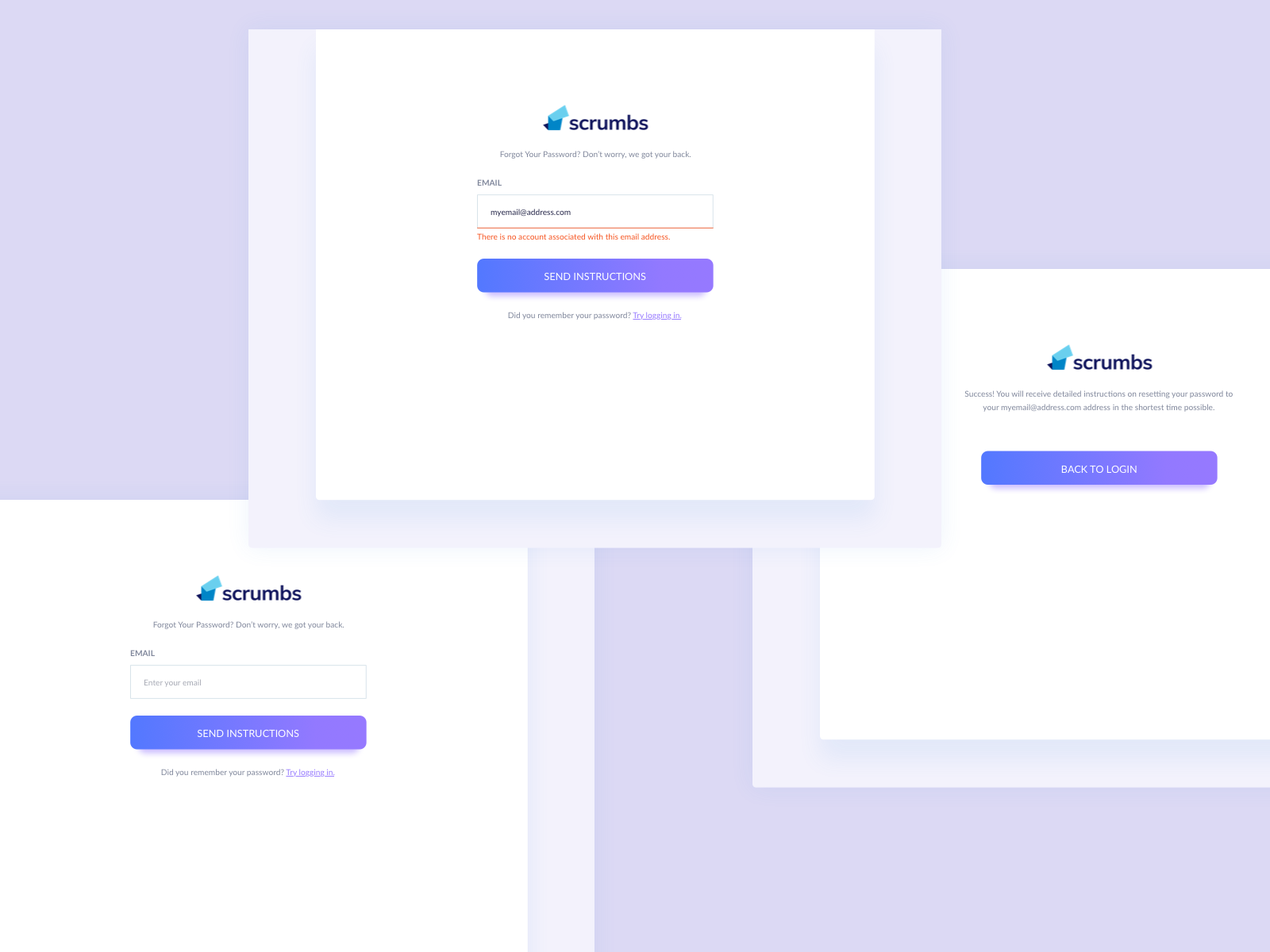 UI Design Daily | Forgot Password