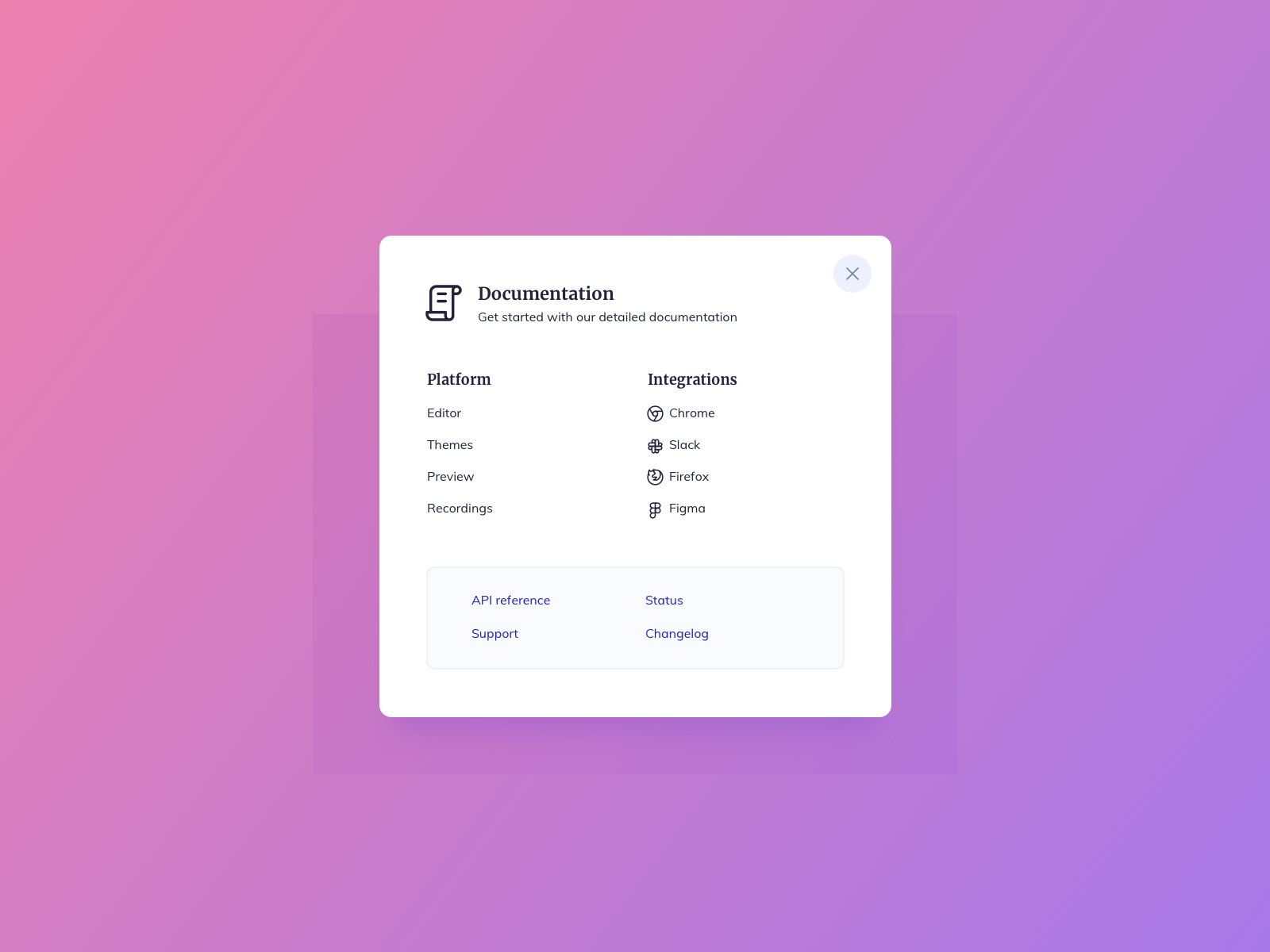 UI Design Daily | Menu
