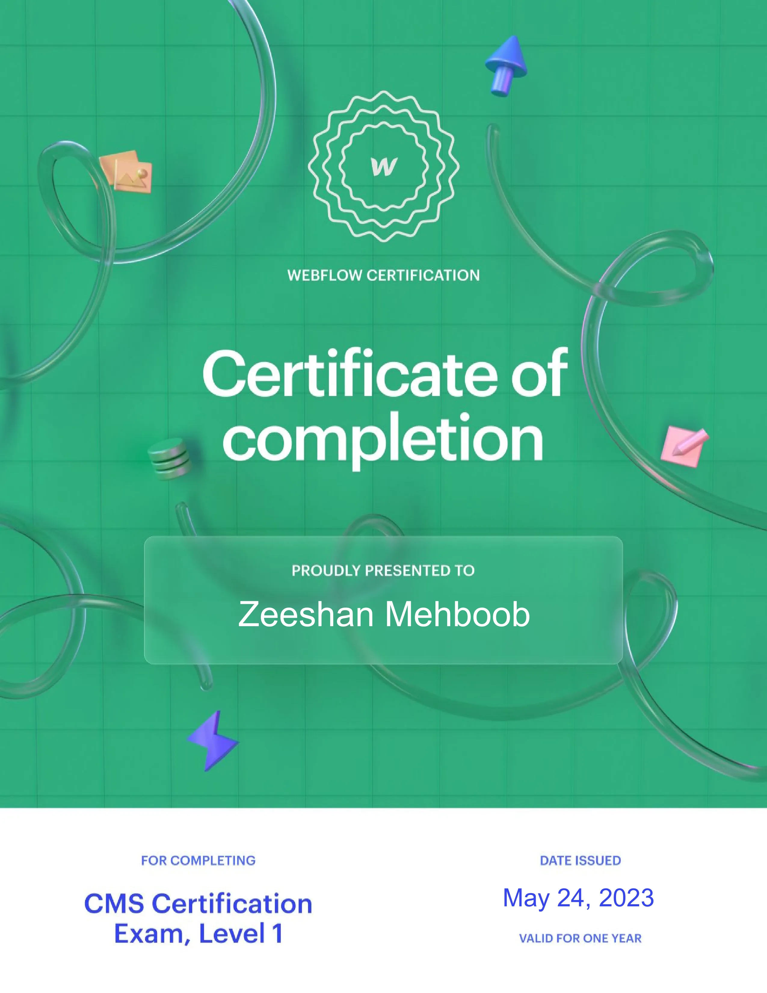 Webfow-certification