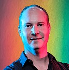 a man smiling for the camera