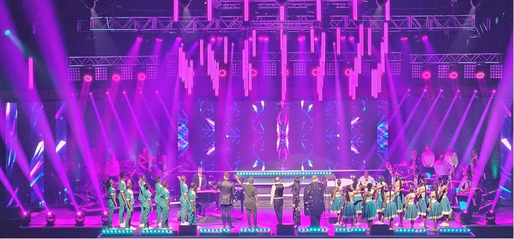 a group of people on a stage