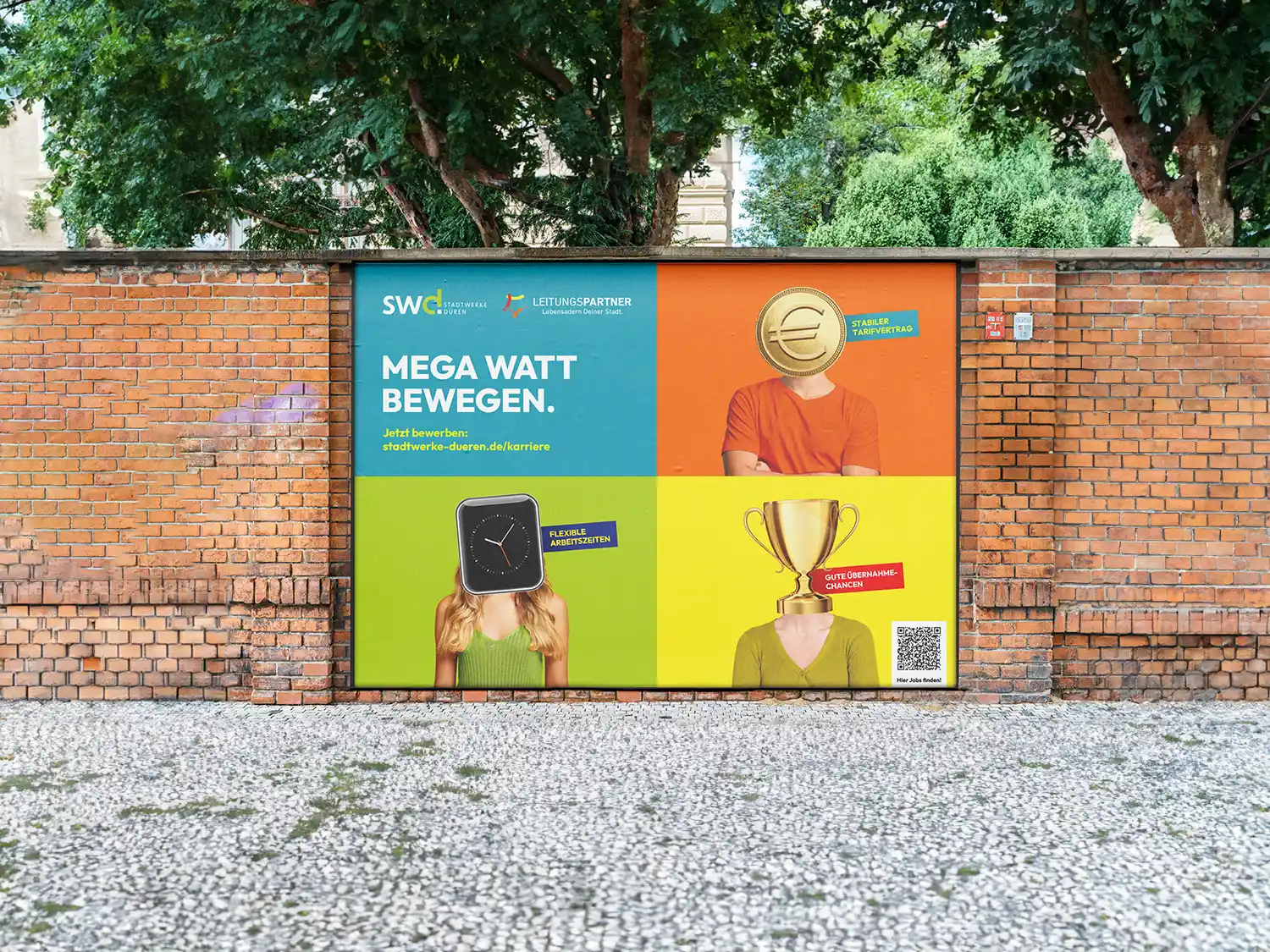 Mega-Light Motiv für die HR-Kampagne. Werbemittel aus Köln von der Artenreich Werbeagentur GmbH.