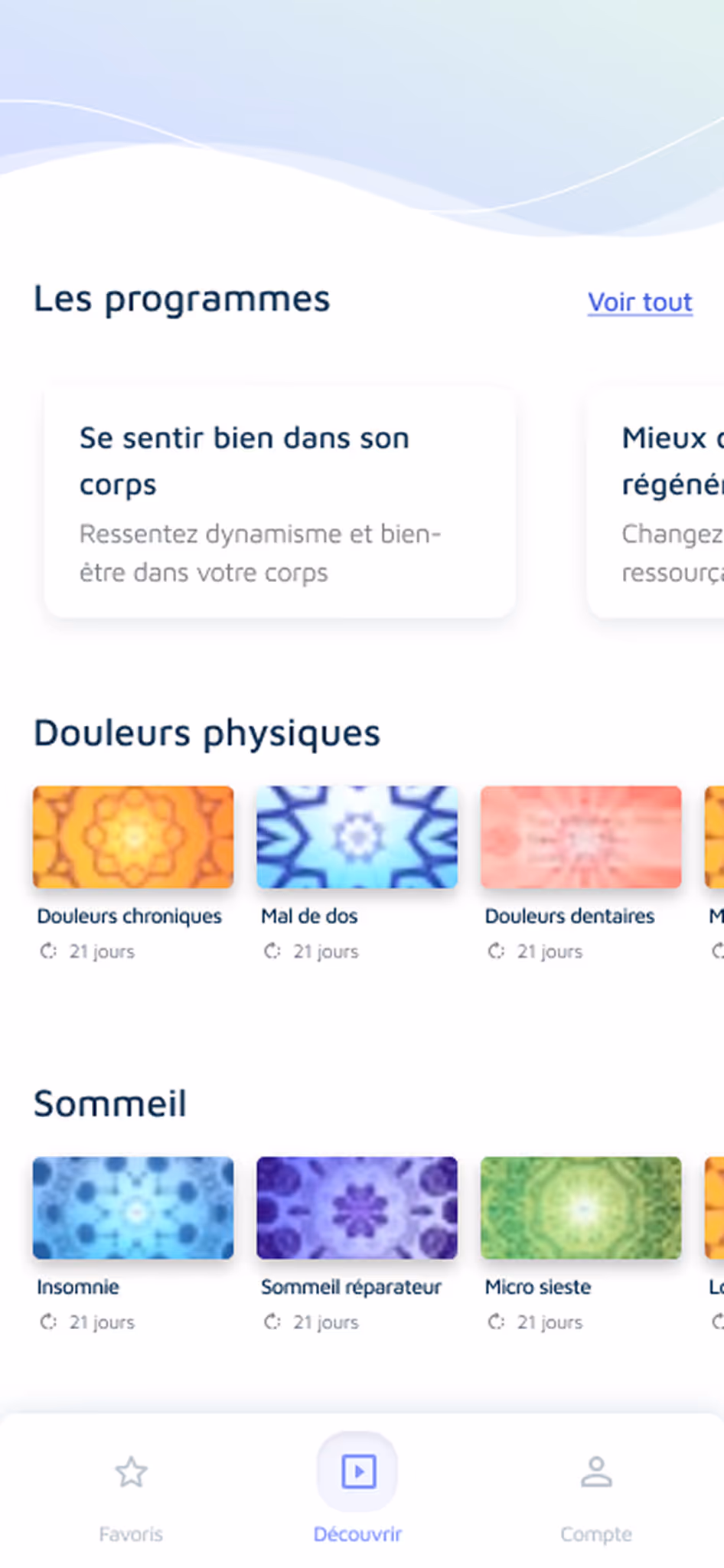 interface de l'application mobile 333GO
