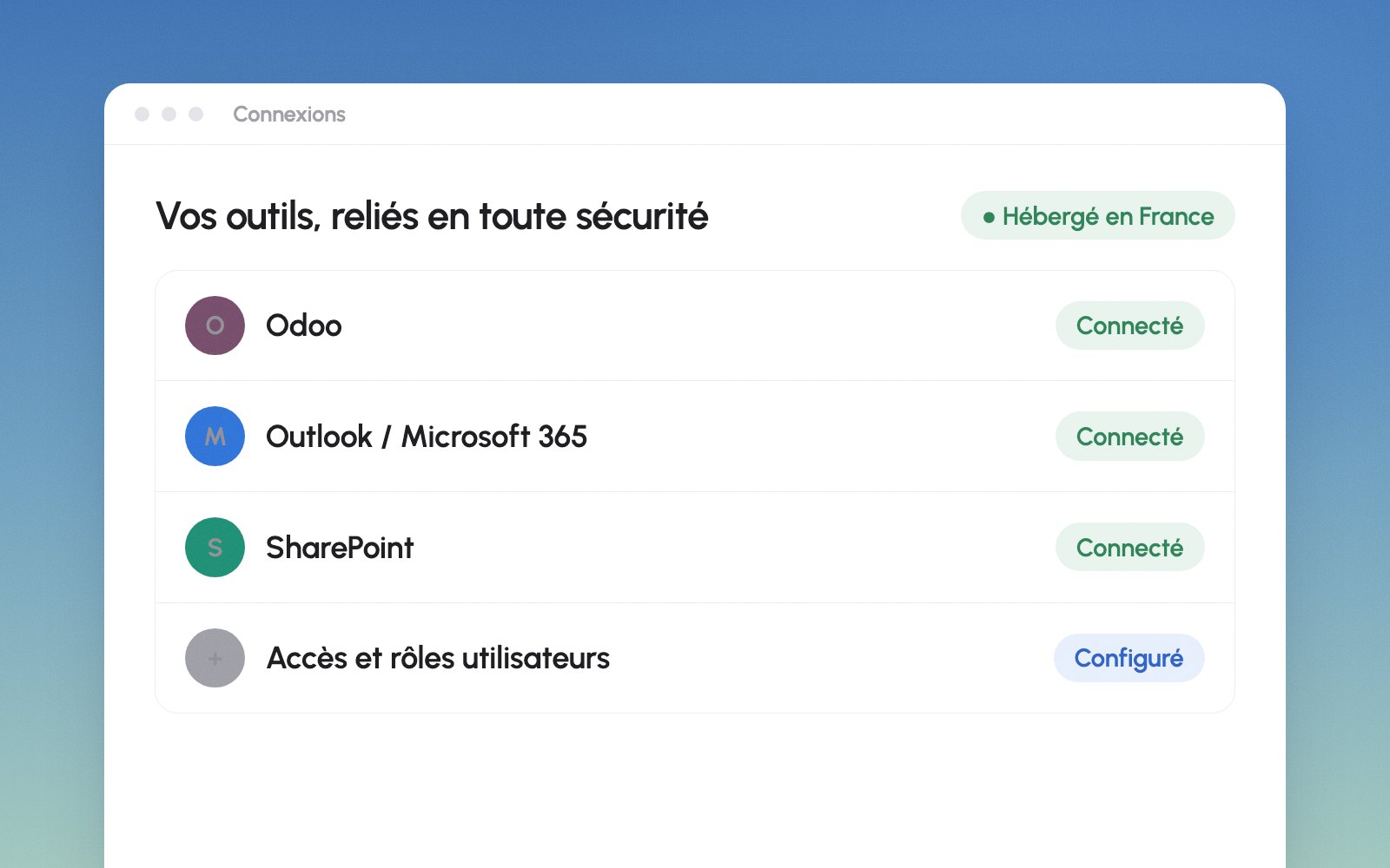 Connexion sécurisée aux outils de l'entreprise