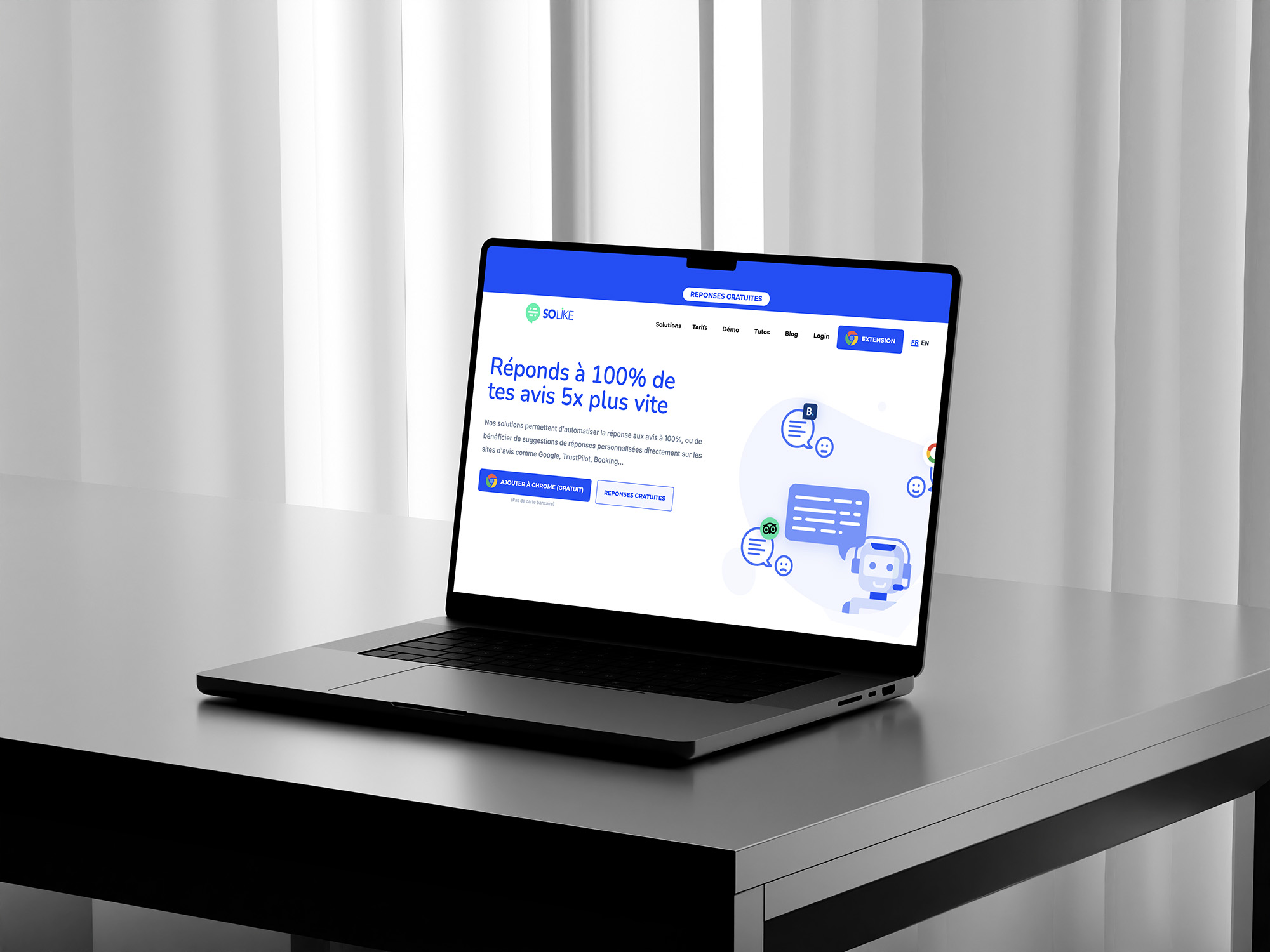 SoLike, réponses aux avis clients générées par IA