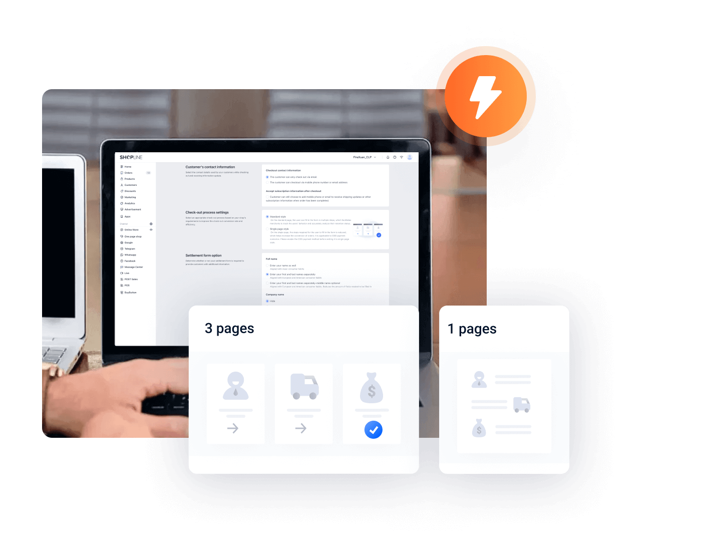 user-friendly checkouts SHOPLINE