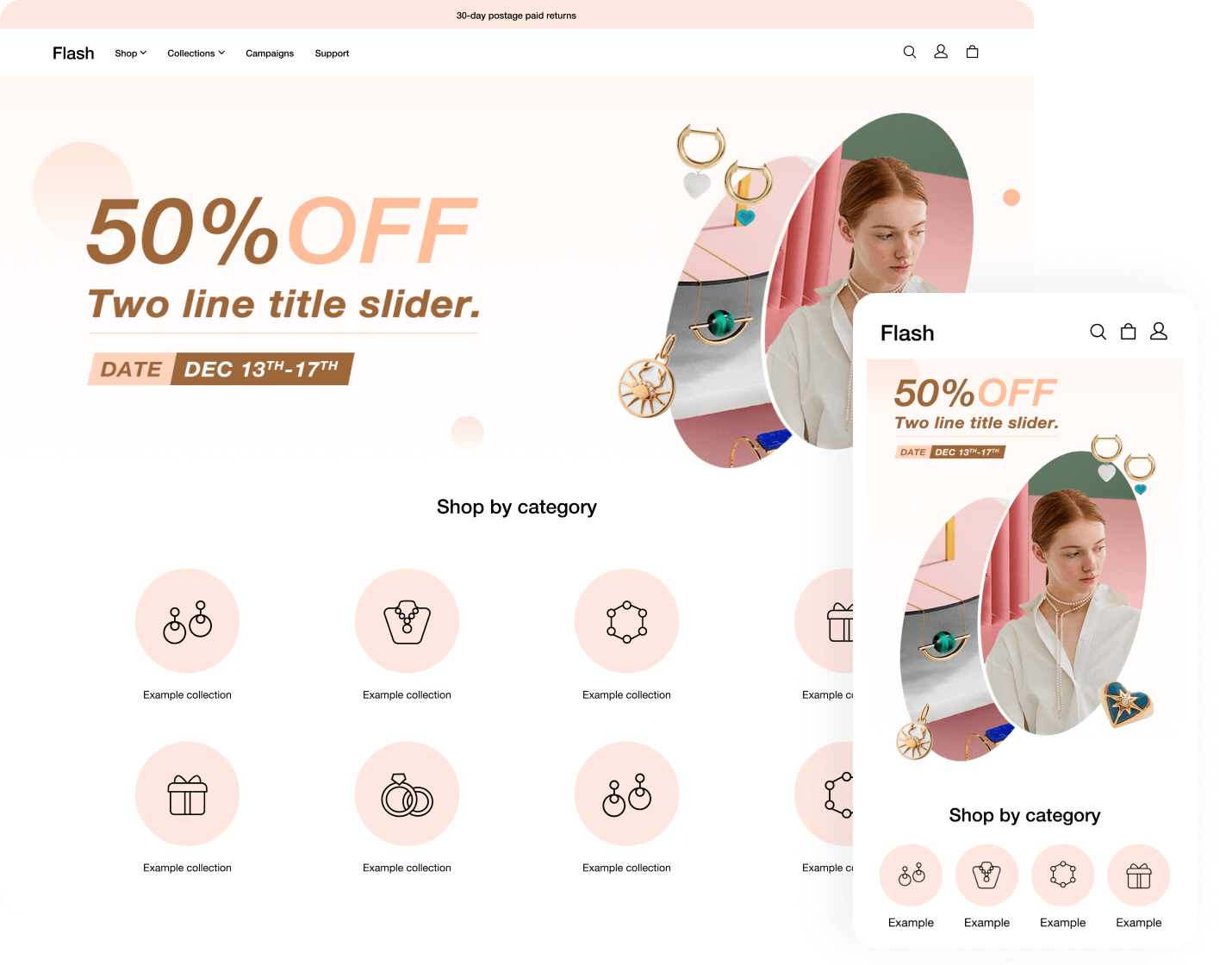 SHOPLINE template Flash