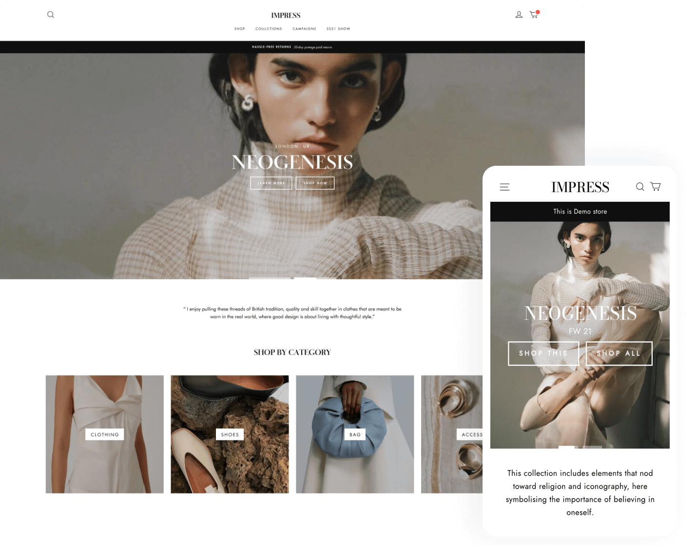 SHOPLINE template Impress
