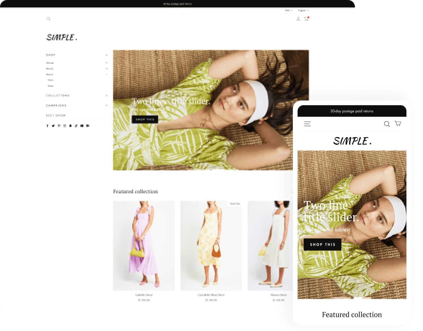 SHOPLINE template Simple