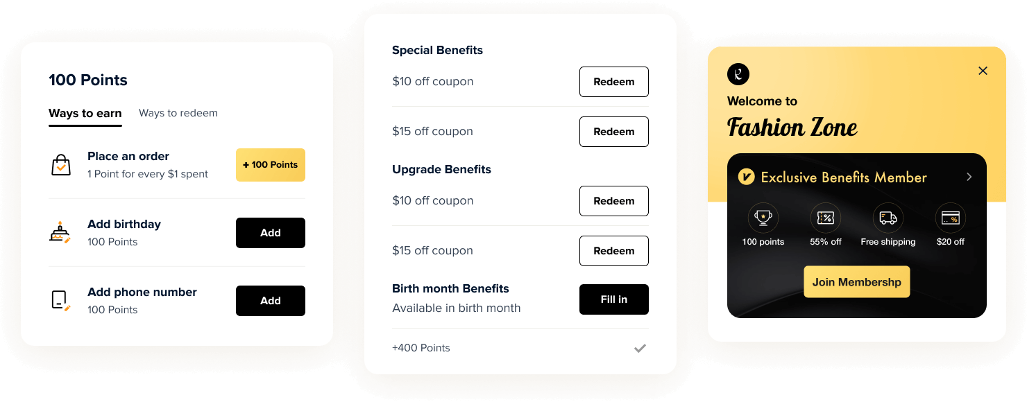 Drive customer engagement with a point-based rewards program
