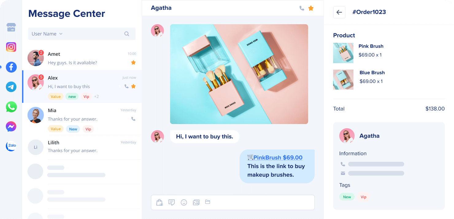 Marketing and sales, all from one dashboard