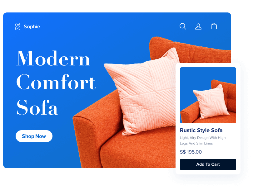 Choose a template and build a distinctive storefront.