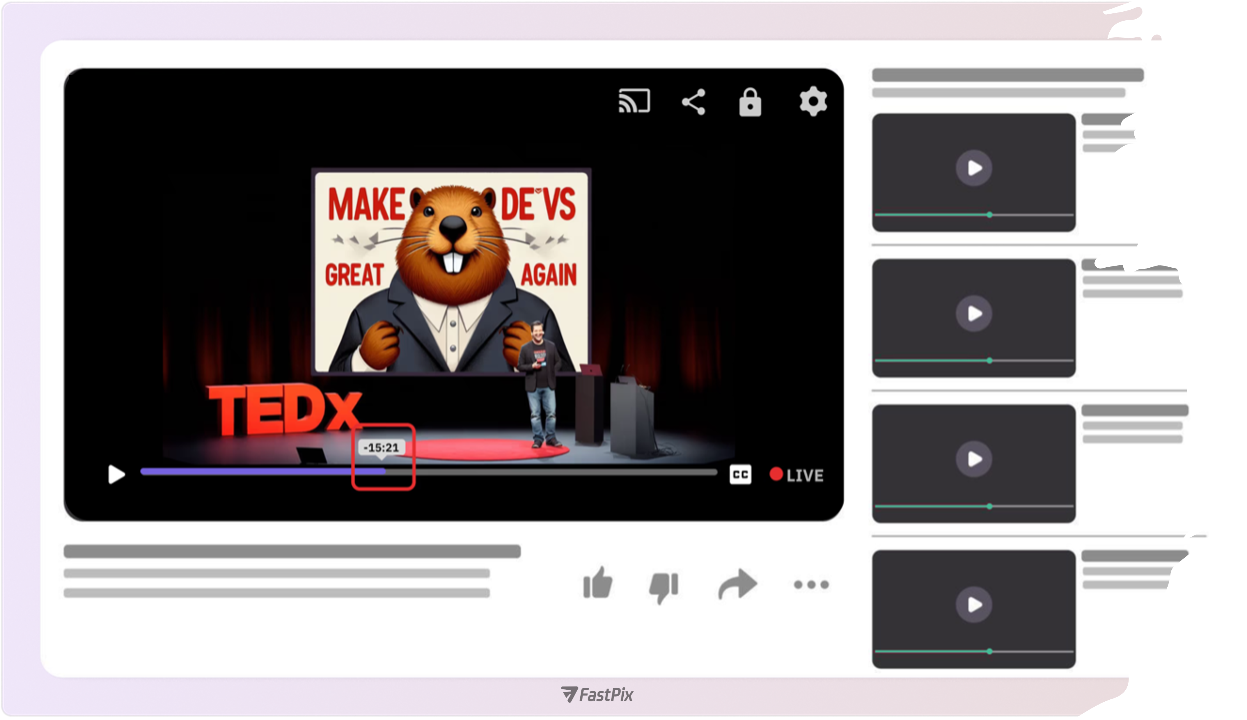 How to build livestream application in Java? 