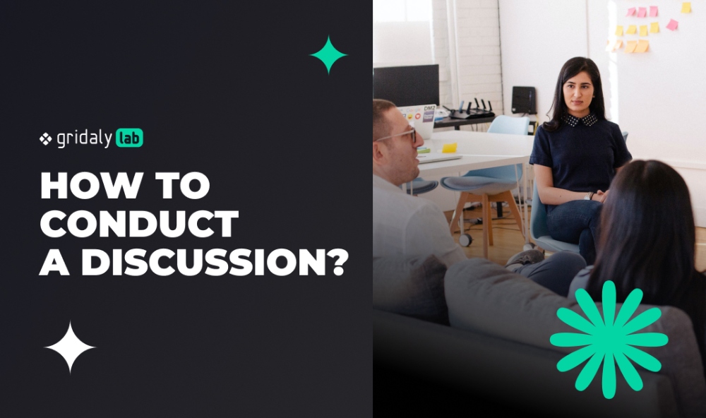 GridalyLab article illustration: How to conduct an online discussion?