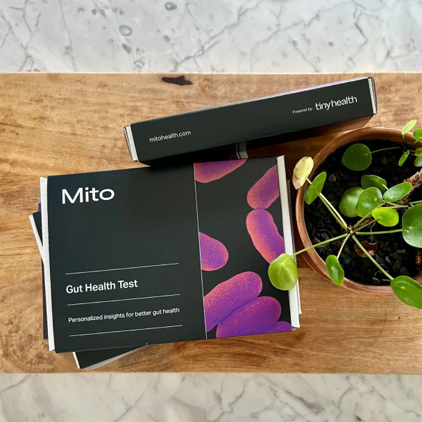 Mito Health co-branded tiny health test kit