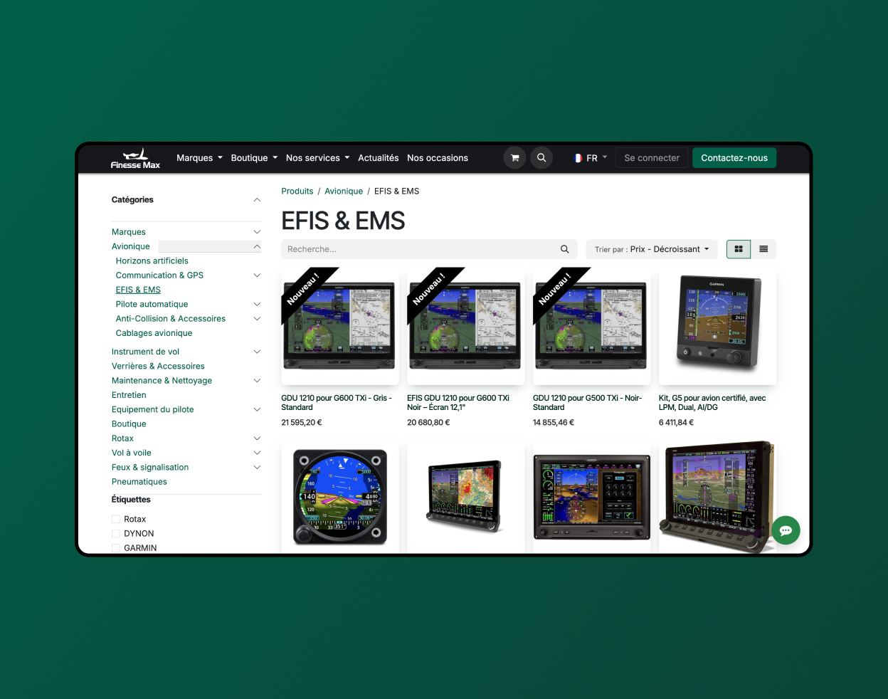 visuel finesse max site e-commerce