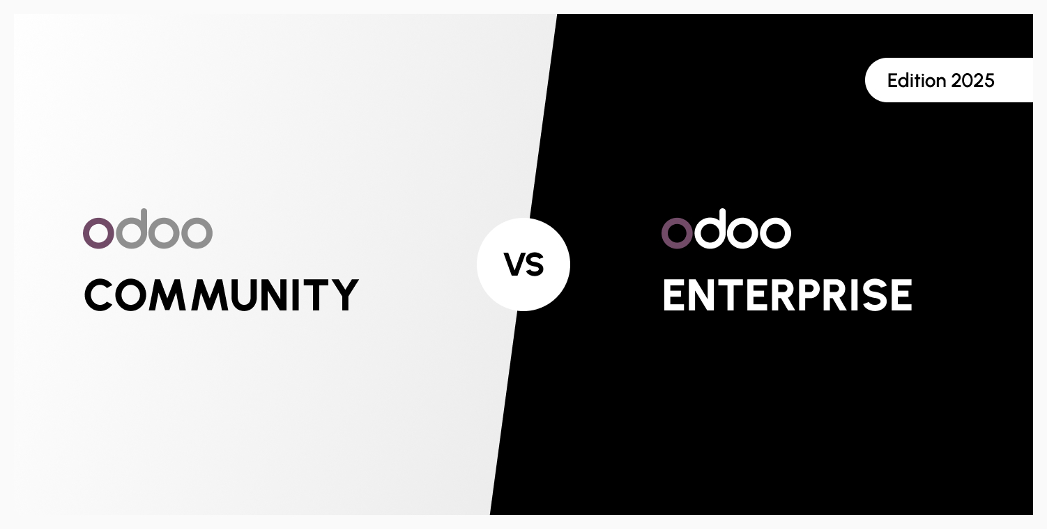 odoo community vs odoo enterprise visuel