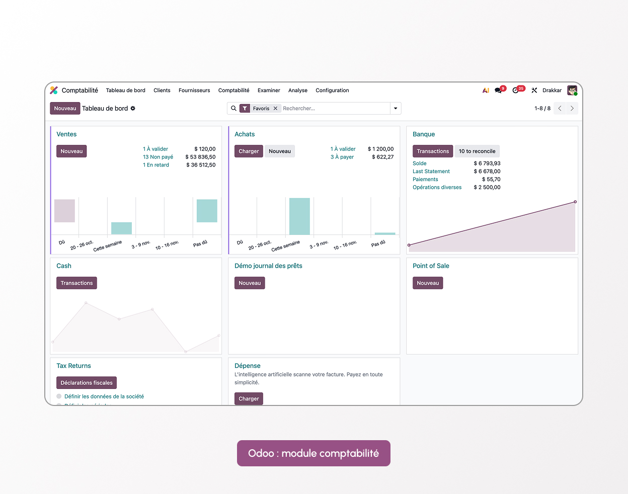 interface odoo comptabilité
