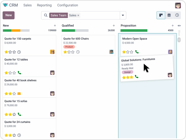 crm odoo vue kanban