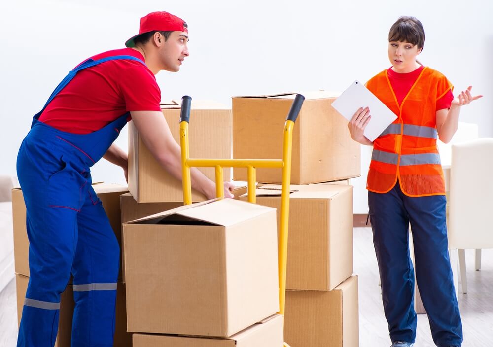 Athens Moving Experts checking a list
