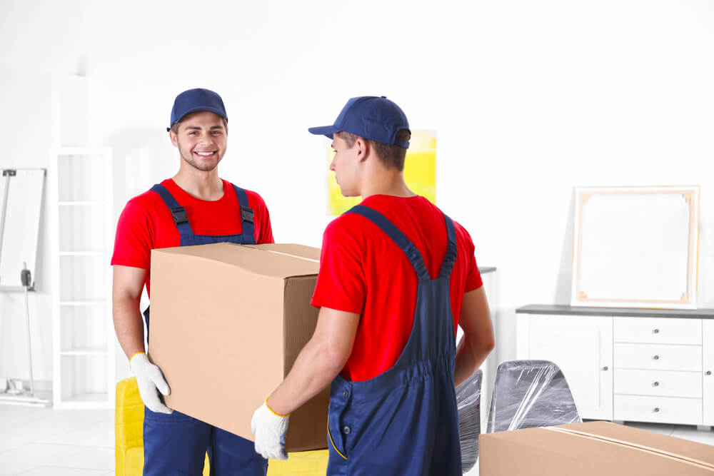 Movers in Nashville loading boxing.