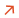 Upwards Right tilt orange arrow