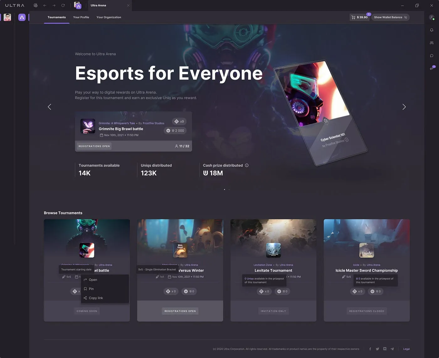 ultra blockchain crypto uos play2earn nft