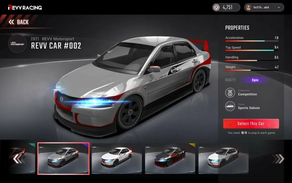 revv racing, play2earn, crypto, blockchain, nft, polygon, web3, race , gaming