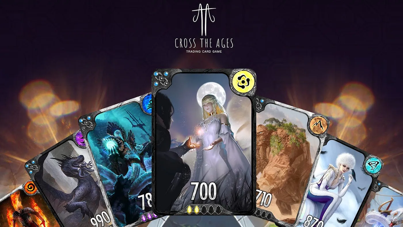 cross the ages, cryptogame, nft, card crypto, gamefi, play2earn